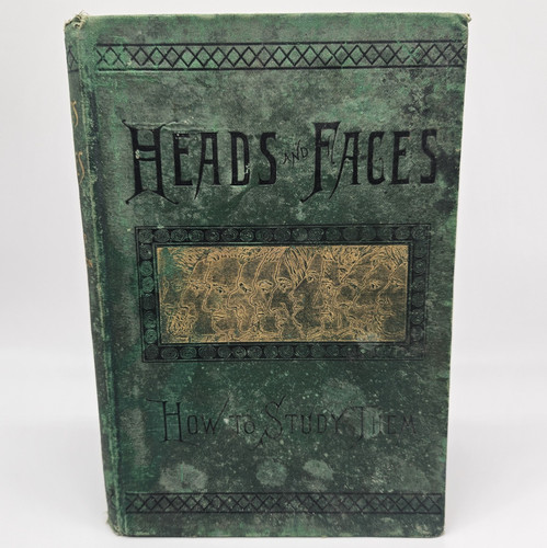 1887 antique phrenology book - antique,