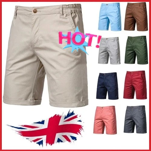 Mens cotton chino shorts - mens,