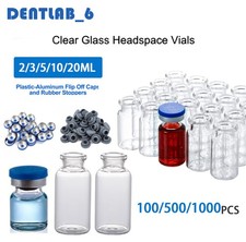 1000PCS 2/3/5/10/20ml Glass