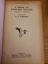 Book english poetry - book, g