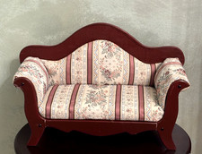 Vintage Wooden Doll Sofa Couch