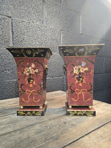 Vintage french tole hand - french,