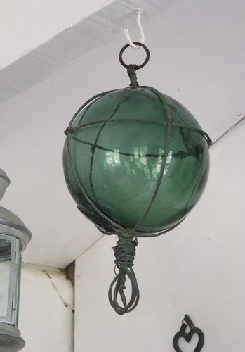 Vintage hand blown green - ,