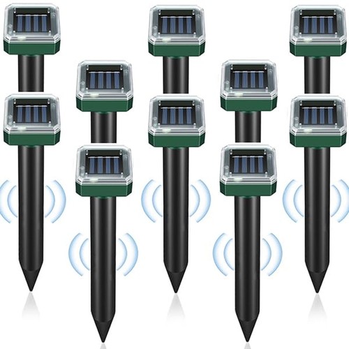 Solar powered ultrasonic mole - ultrasonic,
