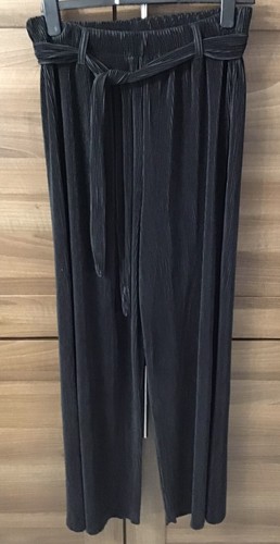 Avon black pleated wide leg - avon,