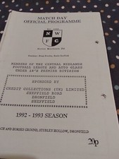 Norton Woodseats v Oughtibridge  WM   1992/93 Two punch holes right