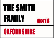 Personalised Family Sign
