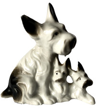 VTG Scottish Terrier Mom With