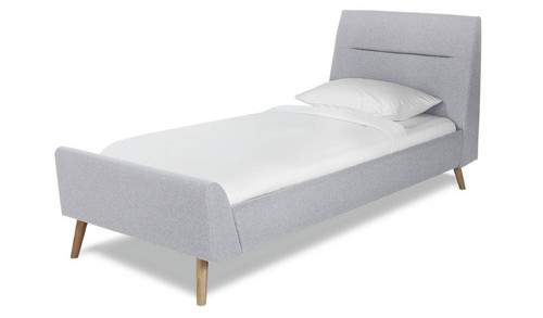 Finn single fabric bed frame - finn,