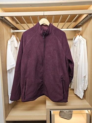 Mens burgundy full zip - burgundy,