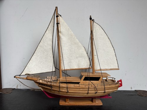 Vintage wooden boat sailing - vintage,