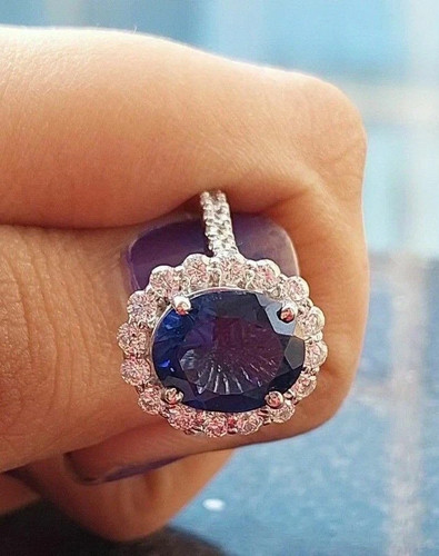 20ct oval cut natural blue - 5.20ct,