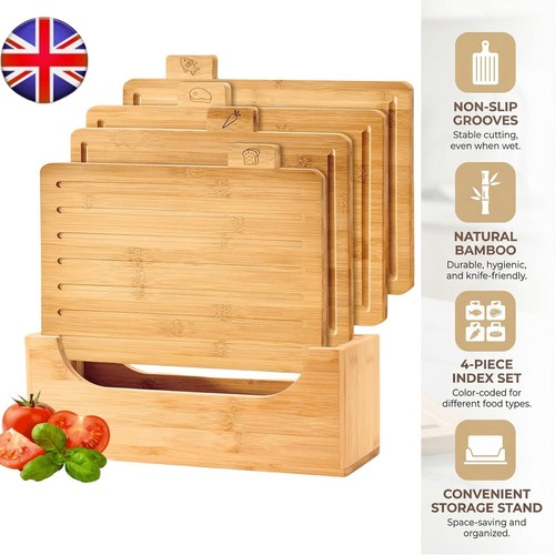 Bamboo index chopping board - index,