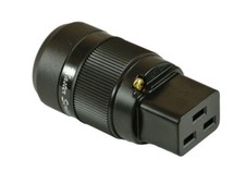 MS HD Power MS-C19R High Current IEC C19 Plug - Rhodium