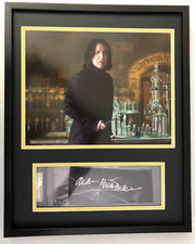 ALAN RICKMAN SIGNED FRAMED