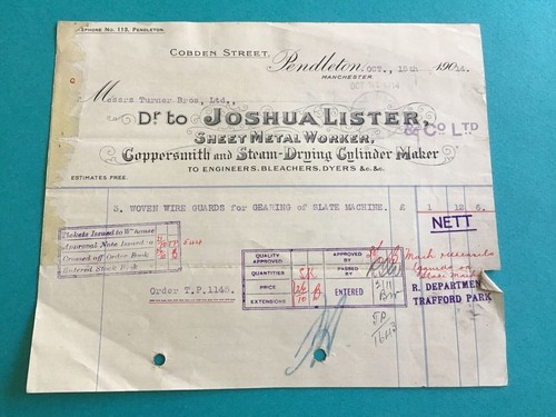 Joshua lister 1914 sheet - lister,
