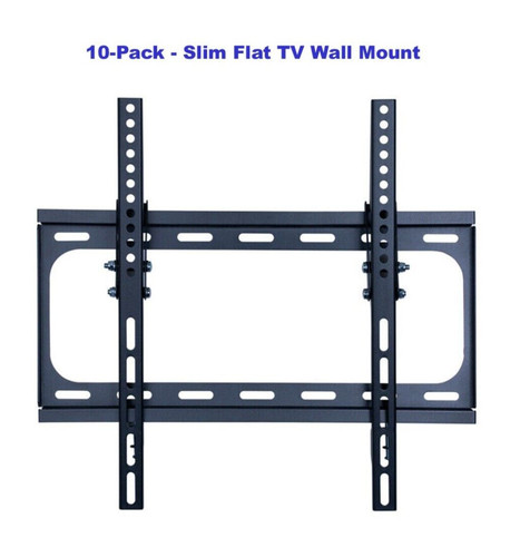 Pack flat wall - 10-pack, tv