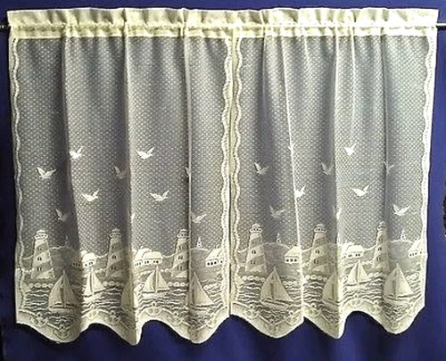 Ivory lace window - ivory,