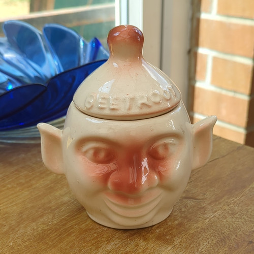 Vintage beetroot face pot with - beetroot,
