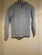Adidas Orignals Men's Light Blue Sweatshirt Pullover Hoodie -Size XS 20 Pt, 26L