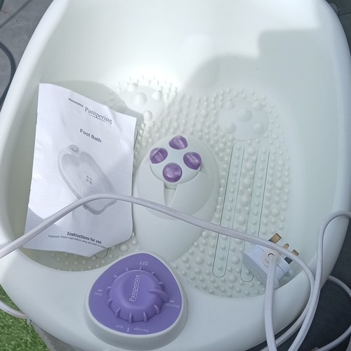 Pampering foot bath spa with - bath,