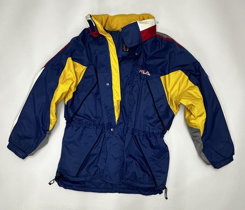 Vintage fila colorblock puffer - colorblock,