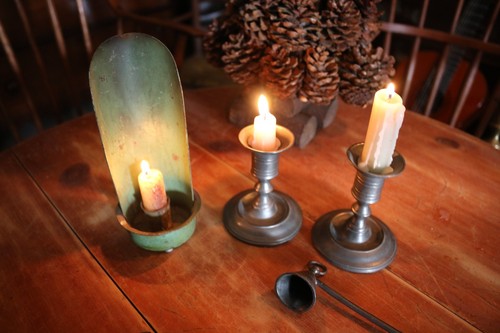 Primitive candle sconce cast - candle, sconce,