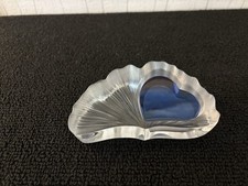 Lalique Crystal Heart Paperweight