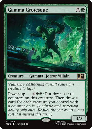 Gamma grotesque mtg marvel - gamma, [marvel