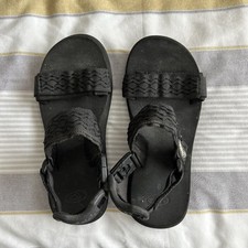 Reef Ladies Black Beach Shoe Black Size UK 6 with adjustable front & back straps