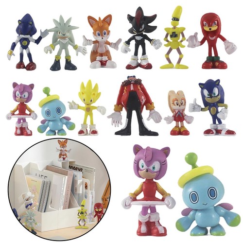 12pcs sonic hedgehog pvc - hedgehog,