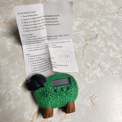 Chia pet small clock - chia,