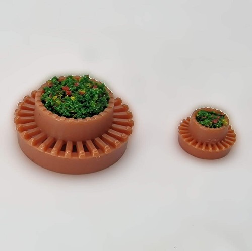 Circular planter with - planter,