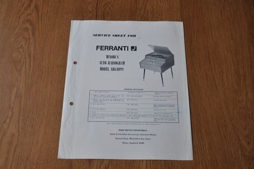 Ferranti minorca model arg1099 - ferranti,