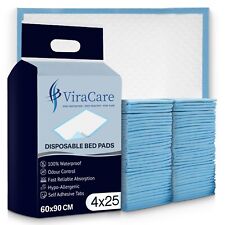 100 x Incontinence Bed Pads | 60x90 cm | Incontinence Bed Sheets (4 Packs of 25)