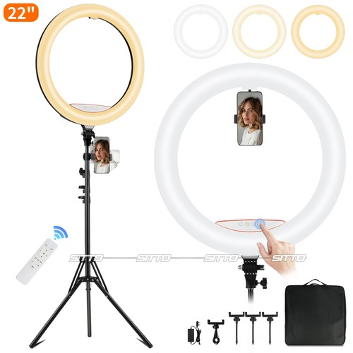 Led ring light - 22", stand