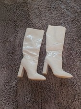 Patent Croc Style Boots In