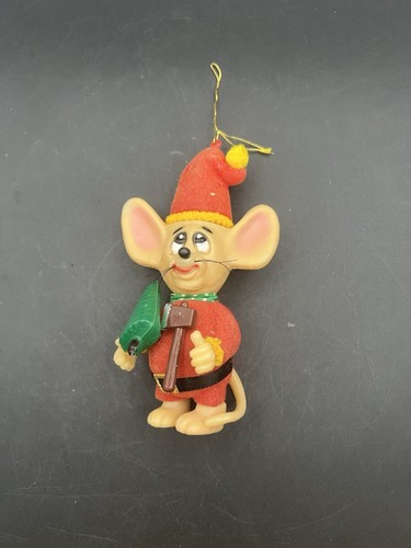 Merry mice flocked christmas - flocked,
