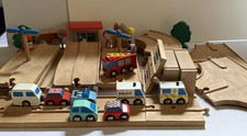 ELC Wooden World Road Track Vehicles Bundle