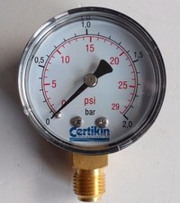 CERTIKIN SAND FILTER SIDE ENTRY 0.25" PRESSURE GAUGE G3000