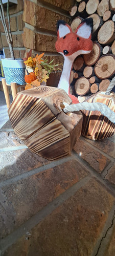 Rustic pumpkin door - rustic, brown