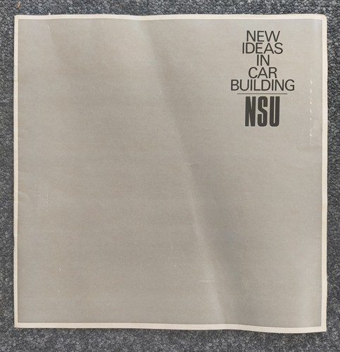 Nsu range 1970 1971 - uk, market