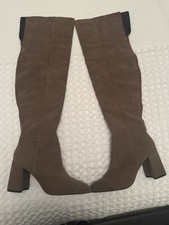 Topshop leather/suede greige