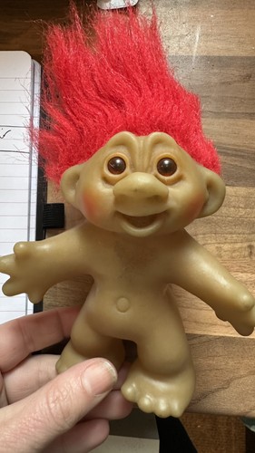 Vintage dam troll - dam, orange