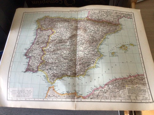 Map spain and - map, portugal