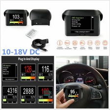 Car LCD Display OBD Digital Trip Computer Fault Code Multi-Function Meter -Black