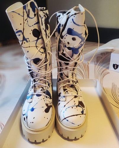 Italian designer boots - boots, faux
