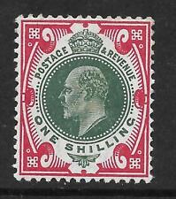 sg314 M47(5) 1/- Green & Carmine Somerset House UNMOUNTED MINT/MNH