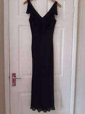 Ladies black silk dress by