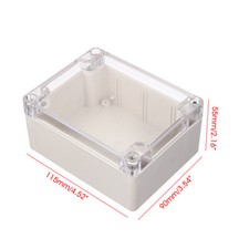 Clear lastic Waterproof Electronic Project Box Case Enclosure Cover waterproof